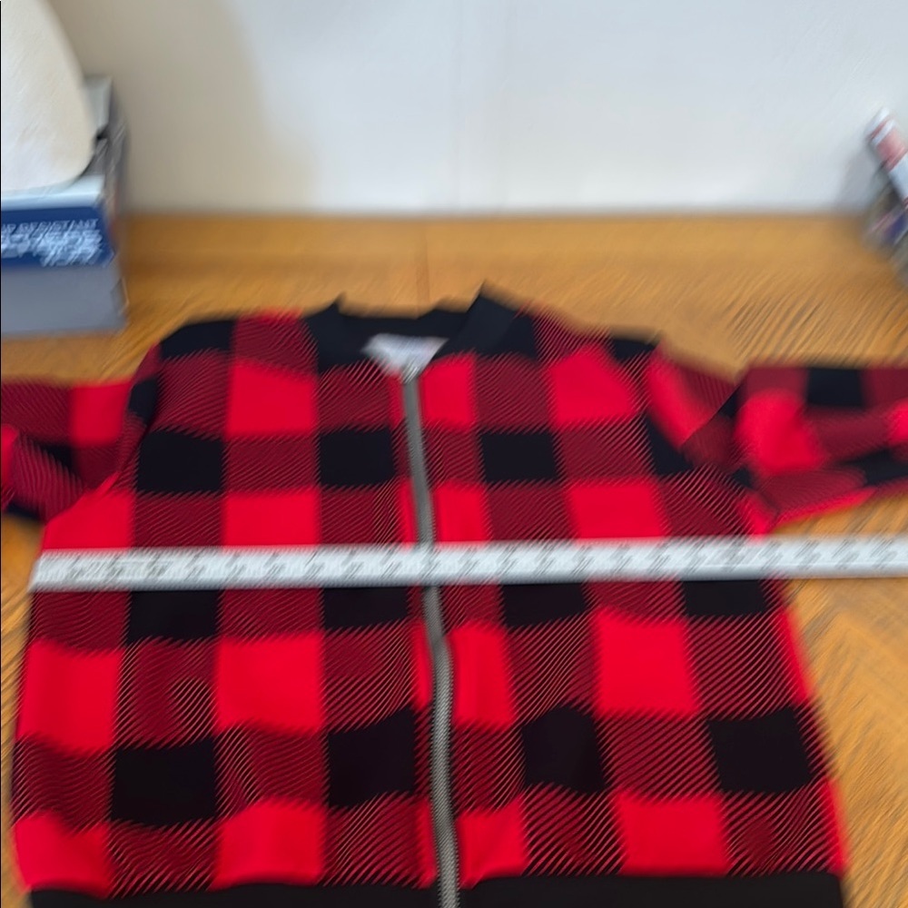 Vibrant Plaid Zip-Up Jacket - Picture 3 of 7